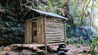 camping alone in the woods | haunted cabin in the woods