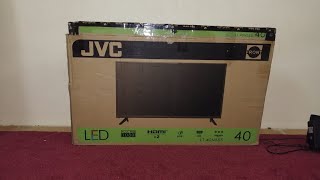 JVC 40 inch FHD TV Unboxing and Review  - فتح ومراجعة  تلفزيون 40 بوصة JVC