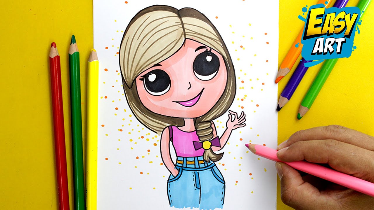 Dibujos KAWAII - Como Dibujar una CHICA KAWAII (tumblr) - How to draw a cute  Girl - Easy Art - thptnganamst.edu.vn