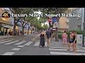 Lido di Jesolo Italy | Luxury Street  Sunset Walking Tour in 4K