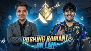 BEST SOUTH INDIAN PLAYER | RADIANT PUSH ON LAN ft @surve_shubham | VALORANT INDIA LIVE