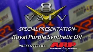 New Formulations of Royal Purple Synthetic XPR Racing Oil and Purple Ice at SEMA 2015 Video V8TV