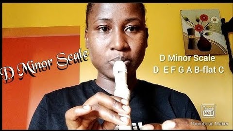 |How to Play D Minor Scale||❗C D E F G A Bflat C#❗