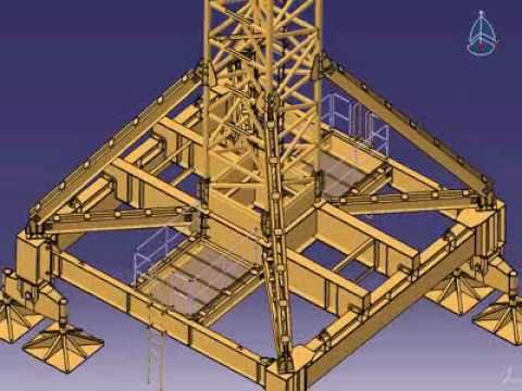 3D KNF Tower Crane - BASE PORTAL TYPE