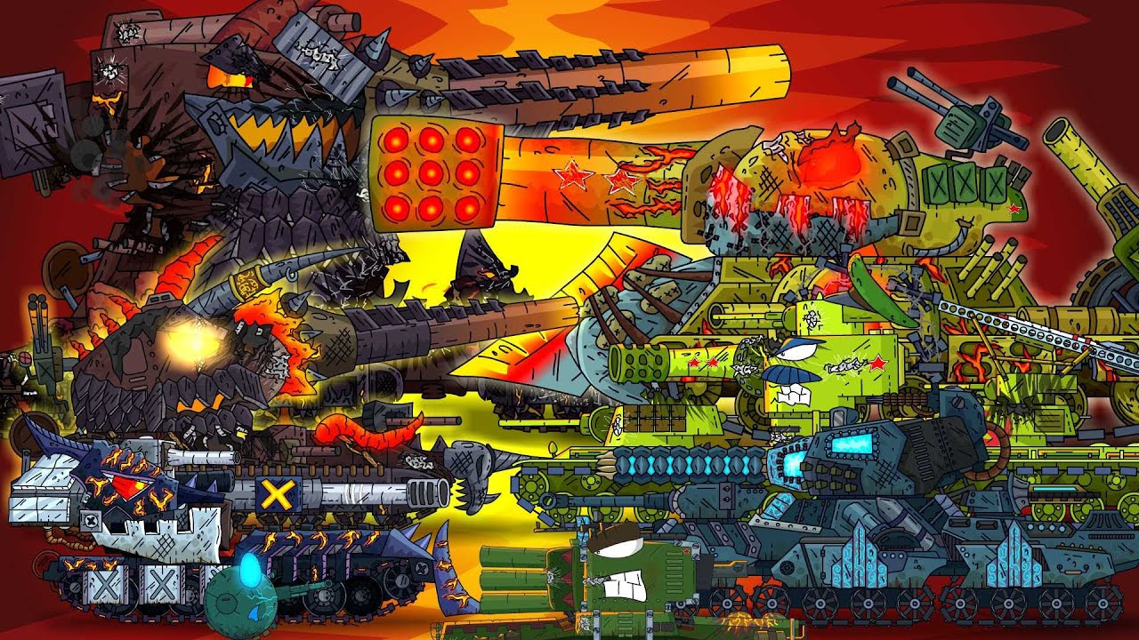 Все серии советских монстров в аду - Мультики про танки