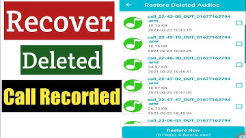 How To Recover Deleted Call Recorded | Restore Call Recording