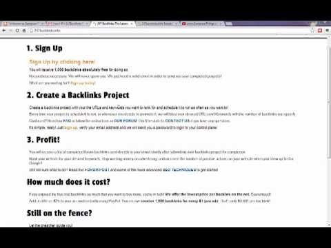  Update  How to get 1000 Free Backlinks!