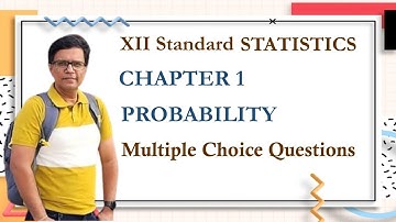 Multiple Choice Questions | Probability | Statistics | Gujarat Board | Class 12 | MCQ | GSEB