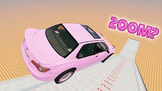 Which Car Can Reach The 200M On The Ski Jump Map? - Beamng.drive I Ayieeeks Gaming