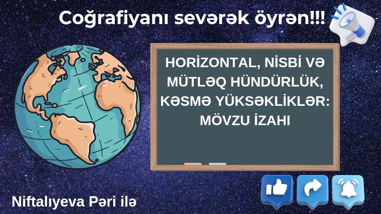 HORİZONTAL, Nisbi və Mütləq Hündürlük, Kəsmə Yüksəkliklər: Mövzu İzahı