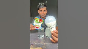 Glowing Bulb with Salt Water Hack ✅ | science project class 7th #fyp #gems #diy #experiment #shorts