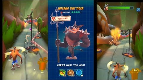 Crash Bandicoot :On the Run!INFERNO TINY TIGER