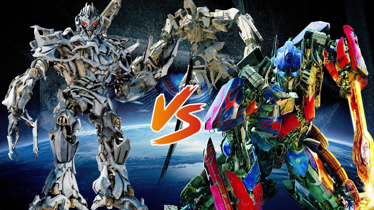 TRANSFORMERS 2007 / OPTIMUS PRIME vs BONECRUSHER & MEGATRON BATTLE ...