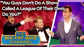 Jack Whitehall & James Corden Protest Against Gabby's Sports Knowledge | The Big Fat Quiz