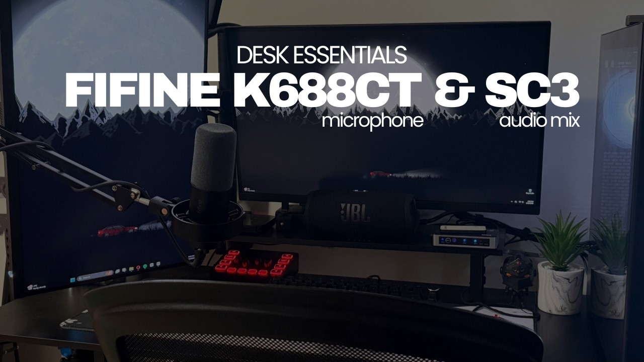 My Perfect Desk Setup (FiFine K688CT + SC3) - YouTube