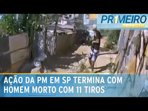 Video pm-mata-homem-com-11-tiros-durante-acao-na-zona-norte-de-sp-primeiro-impacto-10-05-24