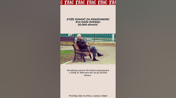 STIŽE POMOĆ ZA PENZIONERE! Evo kada dobijaju 20.000 dinara!  | #shorts