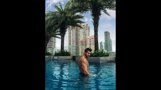 Elegant photo pose for boys in swimming pool 🏊‍♂️✨