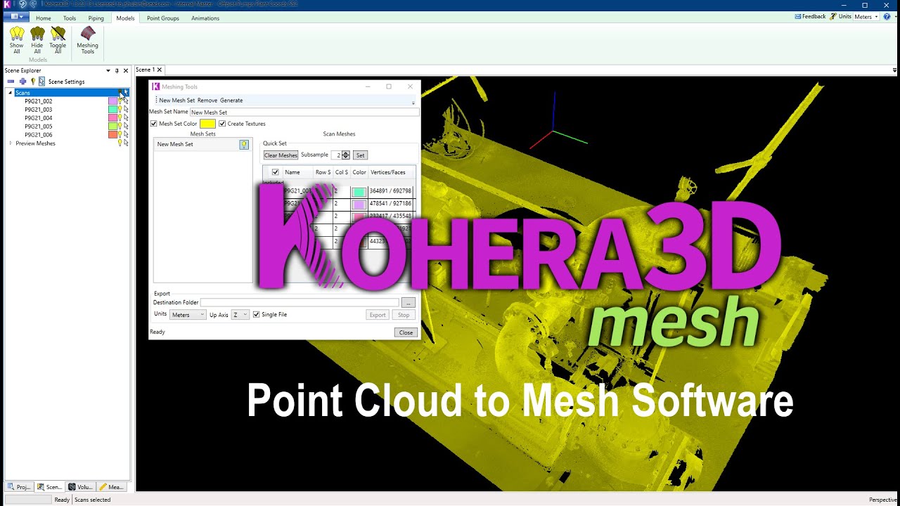 Mesh Point Clouds with Kohera3D Mesh - YouTube