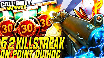 WWII: INSANE 52 KILLSTREAK ON HARDPOINT!!!