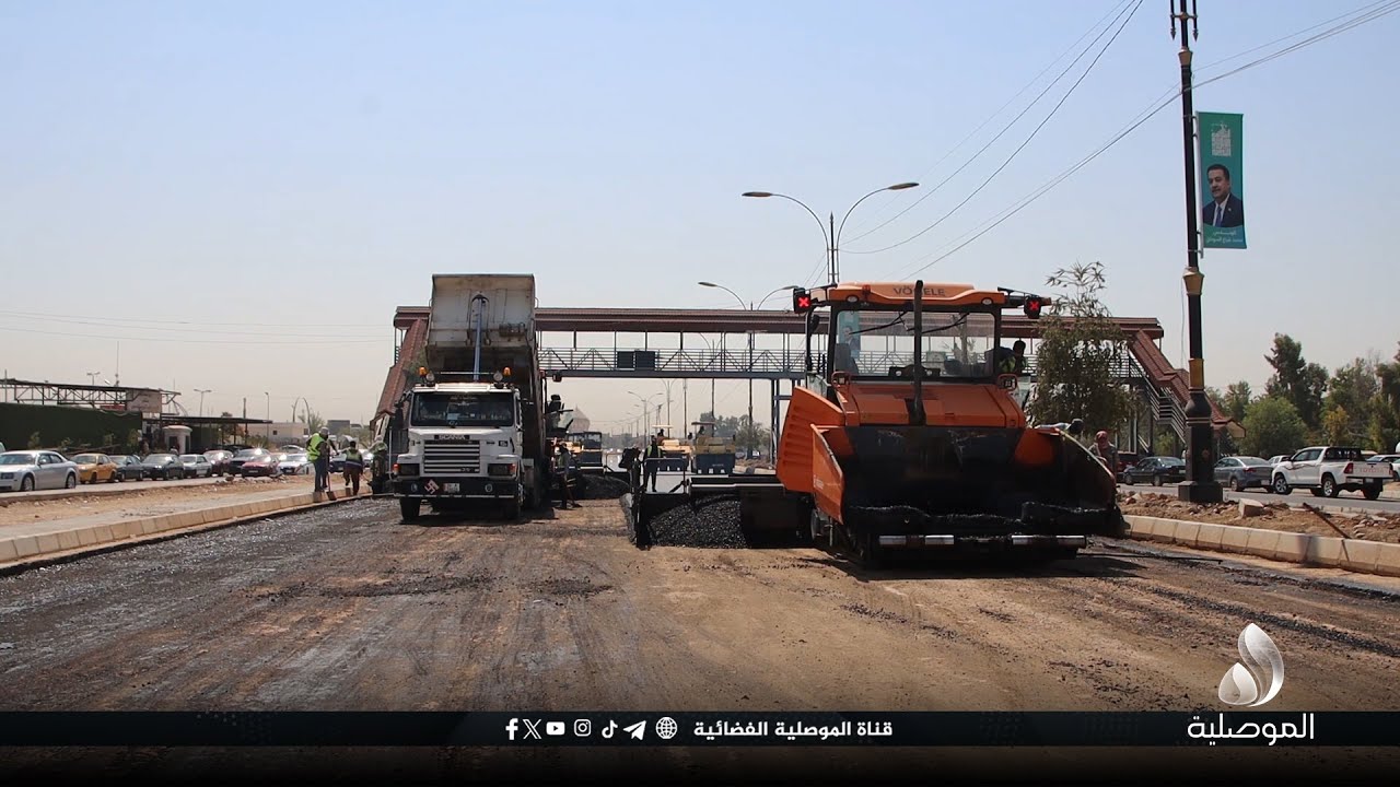 تنفيذاً لتوجيهات محافظ نينوى.. بلدية الموصل تباشر بأعمال تبليط شارع كركوك