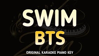 Swim - Bts (Karaoke Piano Songs With Lyrics - Original Karaoke Piano Key)