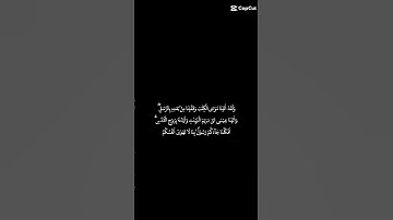 سورة البقرة الآية 87\88 شاشة سوداء كروما