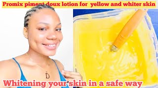 HOW TO PROMIX PIMENT DOUX LOTION FOR A WHITER AND YELLOW SKIN TONE | WHITENING BODY LOTION screenshot 5
