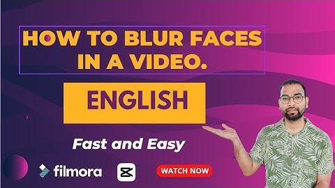 [English] How to blur moving face in a video ㅣ Filmora ㅣCapcut