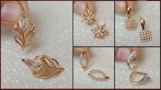 Daily Wear Gold Plated Stud Earring Design 2021 - Indian Fashion Trends