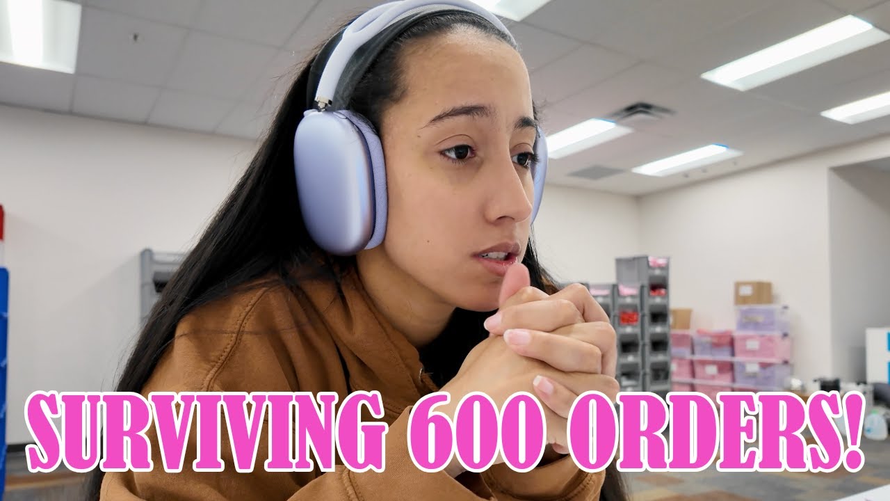 SURVIVING 600 ORDERS! First Week in Our New Warehouse