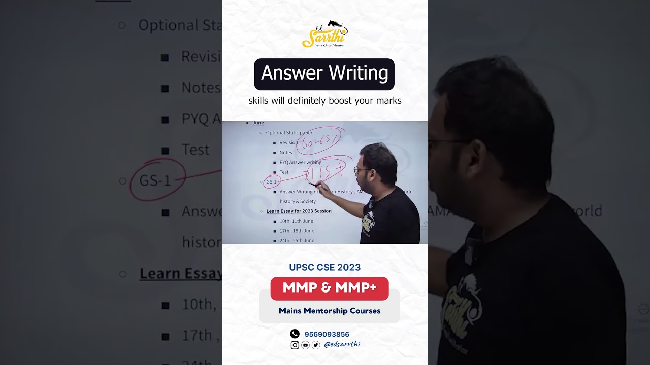 Do this to Prepare GS-1 for UPSC Mains | Importance of Answer Writing 