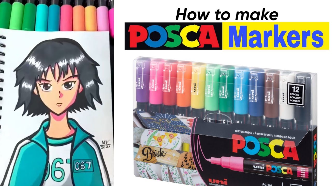 DIY Posca Markers / How to make Posca Marker at home / DIY Sta Acrylic  Paint Markers 