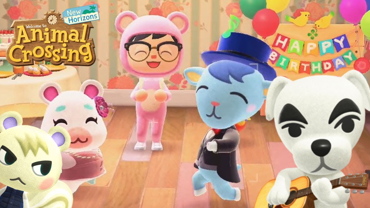 BEST BIRTHDAY EVER My birthday party in Animal Crossing K.K Slider