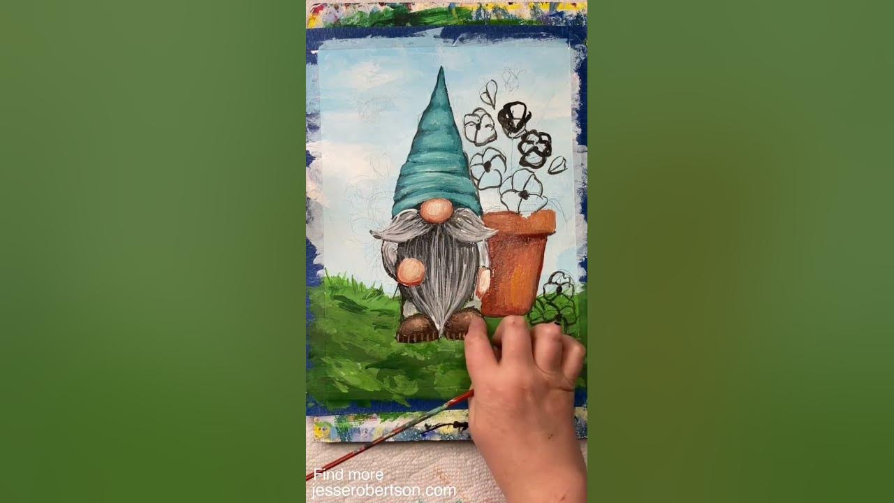 7+ Spring Gnome Painting