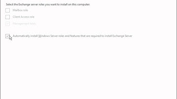 Exchange Server 2013 Preview - Installing Exchange