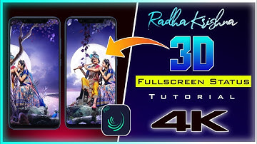 Radha Krishna 3D Fullscreen Status Video Editing | Alightmoiton 3D Status Editing Tutorial