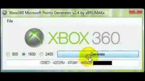 Easy  Xbox Live Microsoft Point Generator 2010.