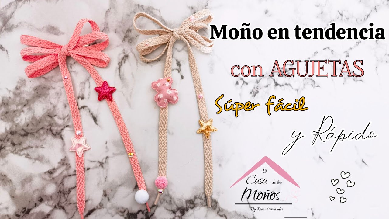 Moño con agujeta // Moño en tendencia