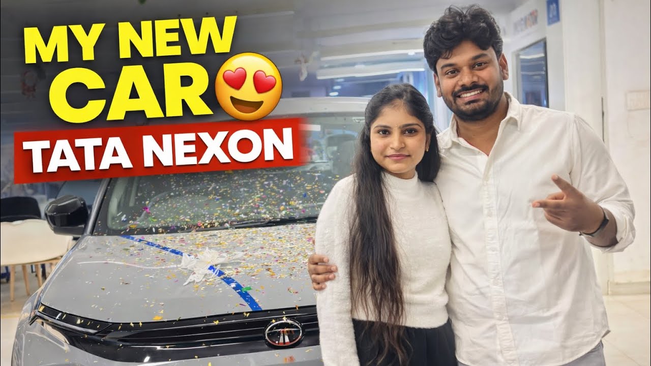 Finally Bought TATA Nexon Creative 😍 | Pure Grey Color | New Car Delivery | TATA | Mohan | Sushma |