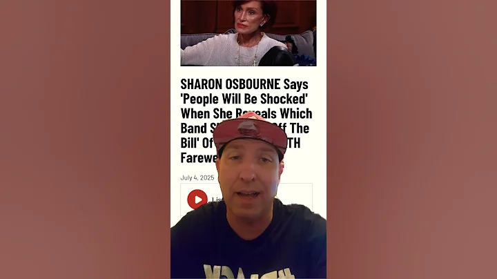 What band did Sharon Osbourne drop from the final Ozzy Black Sabbath show? Is it ROB ZOMBIE?