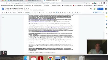 Psychometric Theory Fall 2022 Syllabus