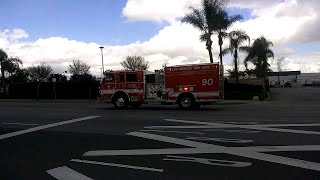 LAFD Engine 90 Responding (Hauling Ass)