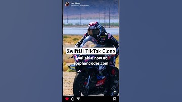 Introducing the SwiftUI TikTok Clone. Available now at www.stephancodes.com. Link in bio #coding