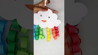 paper wall hanging  #craft #diy #handmade #creative #easy #simple #homedecor#papercraft #kids