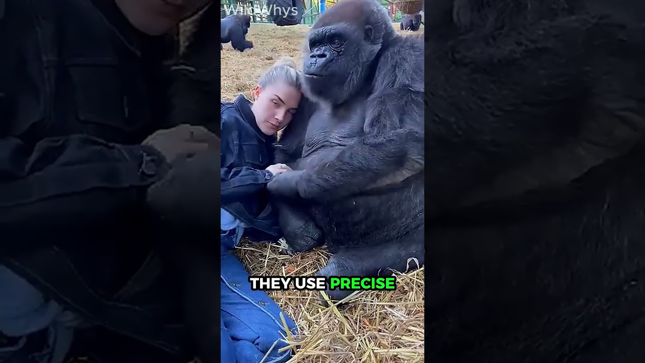 🦍🤝 Silent Moment of Trust Between Human & GORILLA 🍌💛