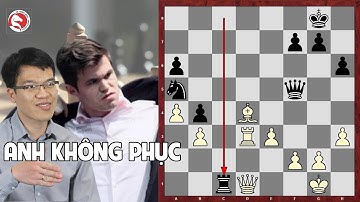 Ngẫu hứng đánh bại vua cờ gây tranh cãi, Quang Liêm khiến Carlsen không phục