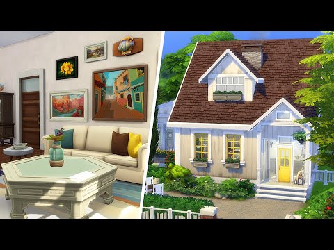 Mysig enplansvilla + mina bästa byggtips ⚒️ // The Sims 4 Speed Build