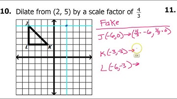 Day 02 HW (8 to 15) Rotations and Dilations from Points not the Origin