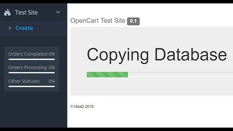 OpenCart Test Site Extension